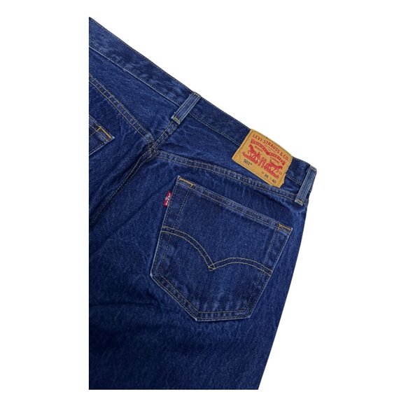 LEVIS 501 Relaxed Straight Leg Casual Designer Denim Pants Jeans Mens 36x38 - Picture 4 of 7